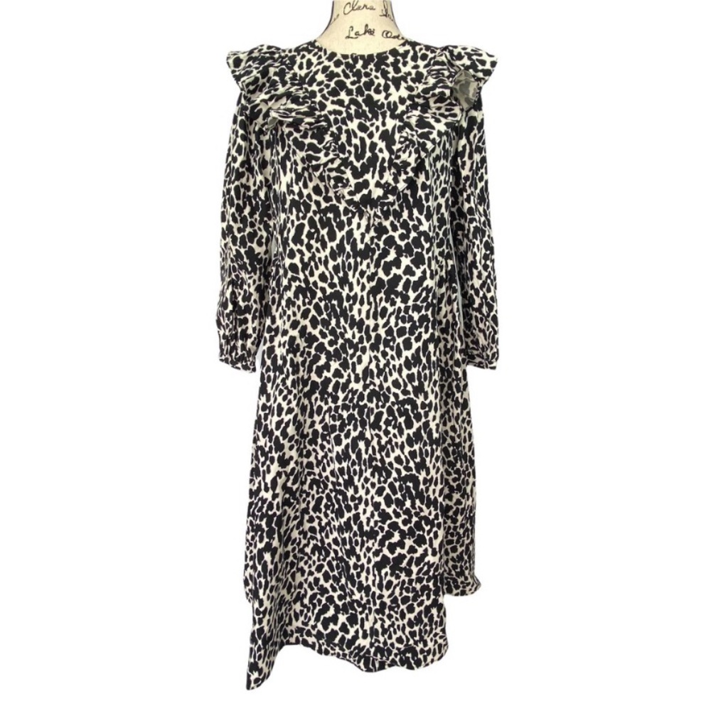 Sandy Liang Leopard Print Dress